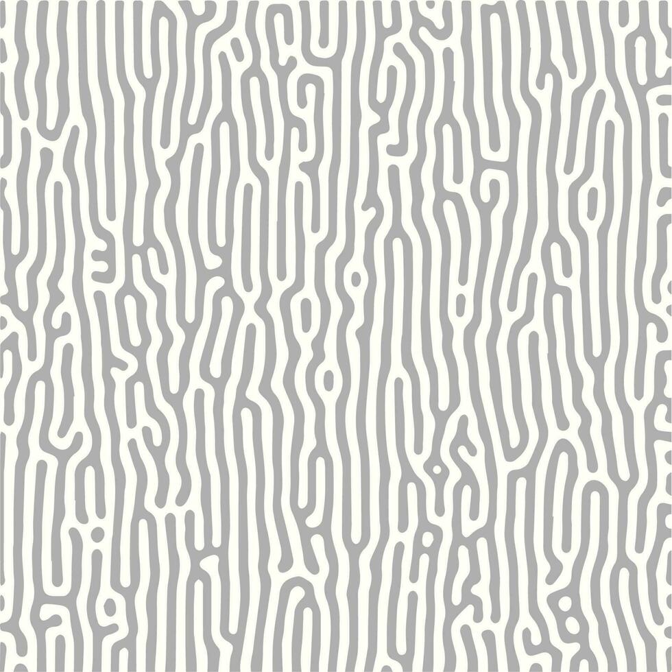 Monochrome Organic abstract lines turing pattern background vector