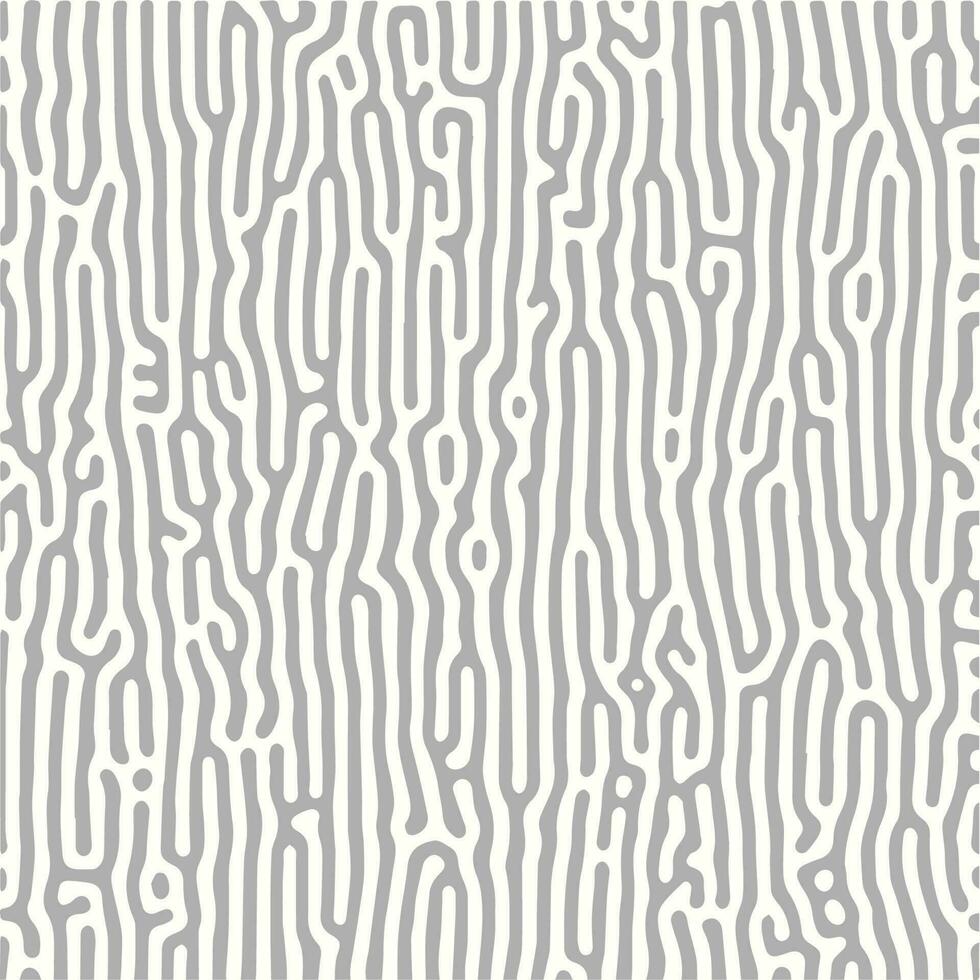 Monochrome Organic abstract lines turing pattern background vector
