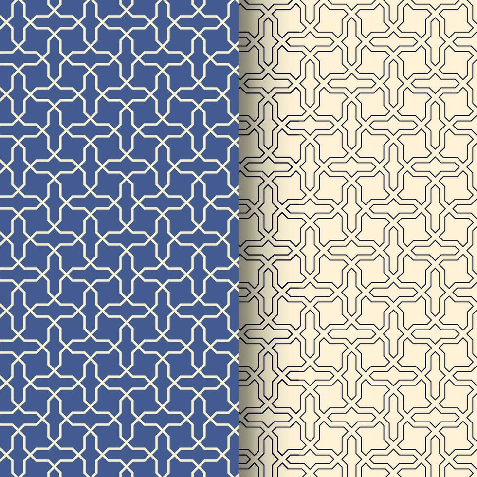 Elegant seamless Islamic Geometric pattern design vector