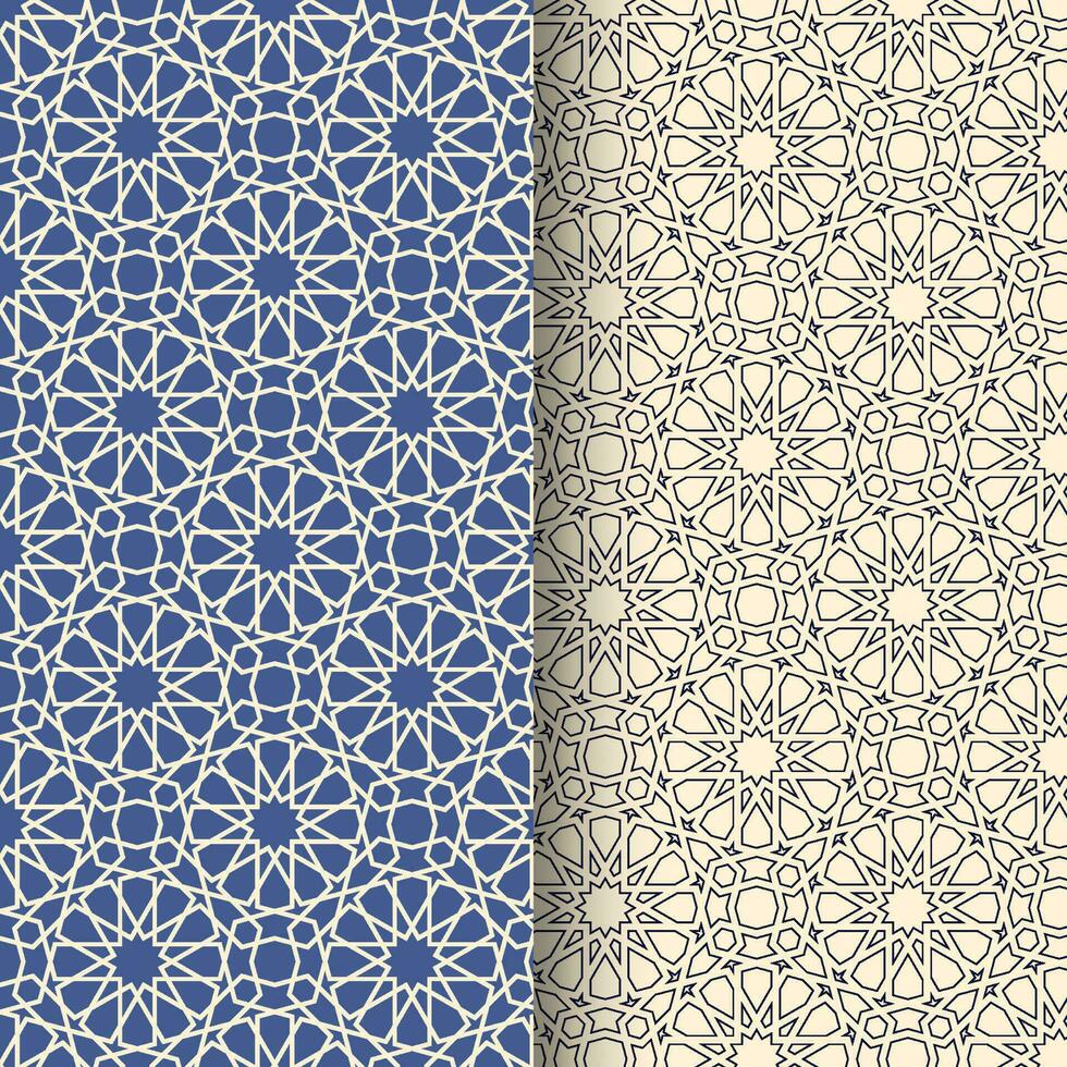 Islamic Star motif. Islamic Geometric pattern vector design with stars