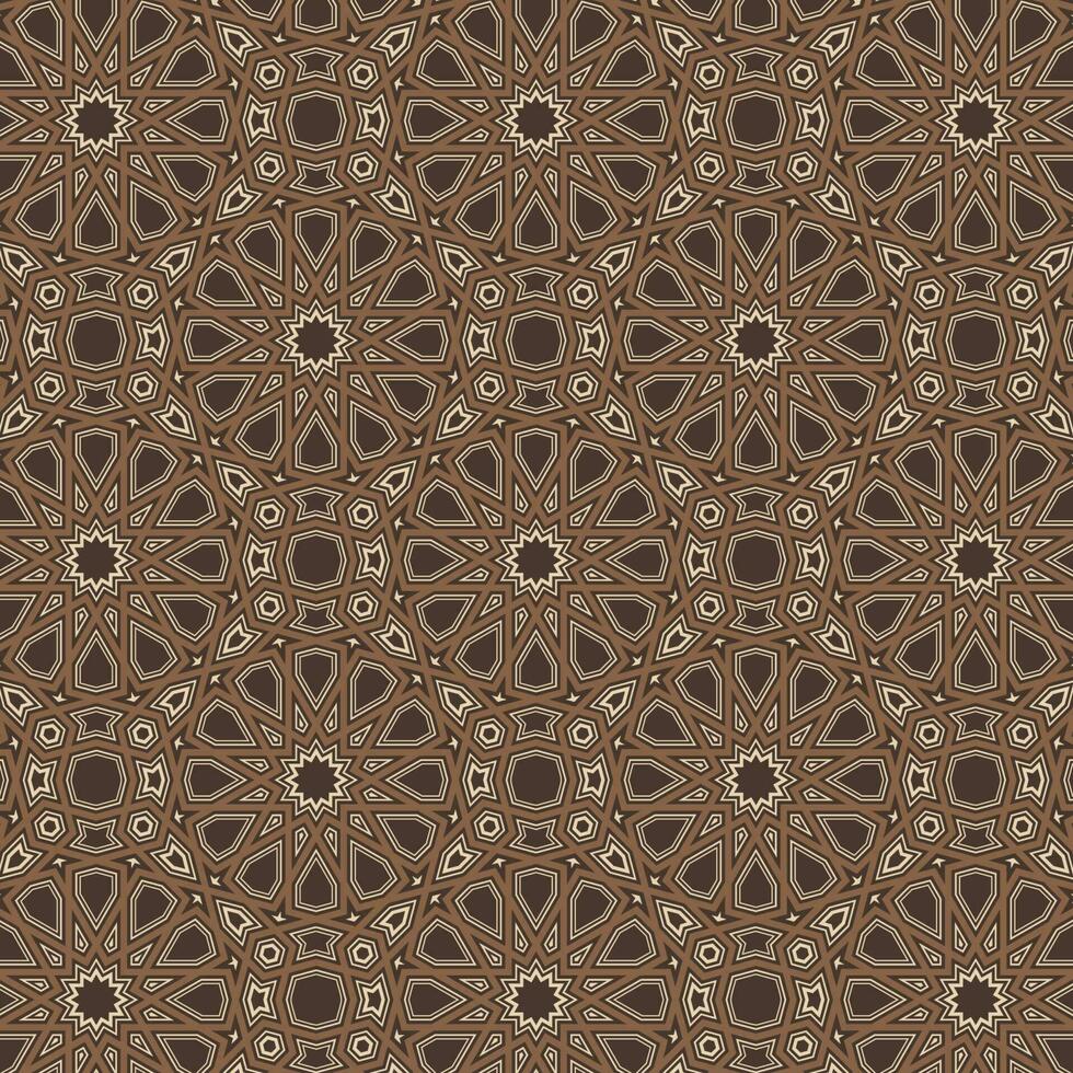 egyptian Islamic decorated Geometric pattern background design vector