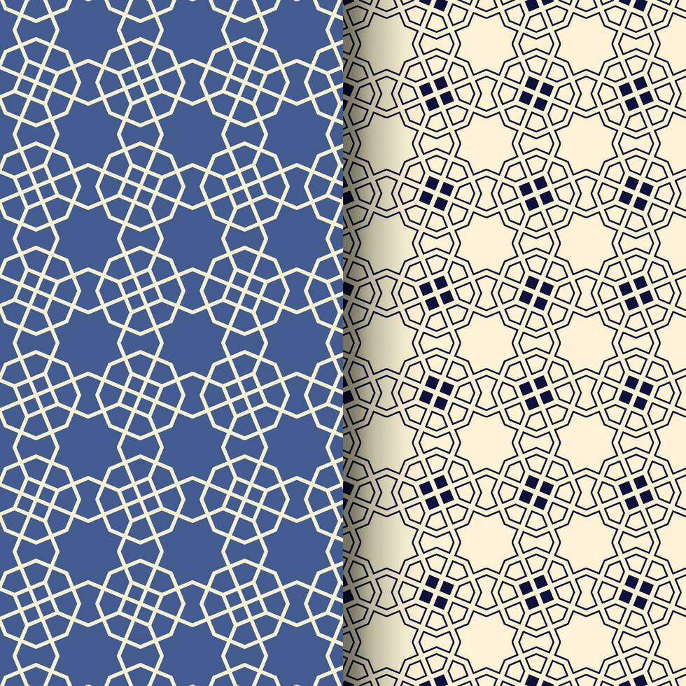 Abstract Geometric Precision Islamic Pattern Art in Arabian style vector