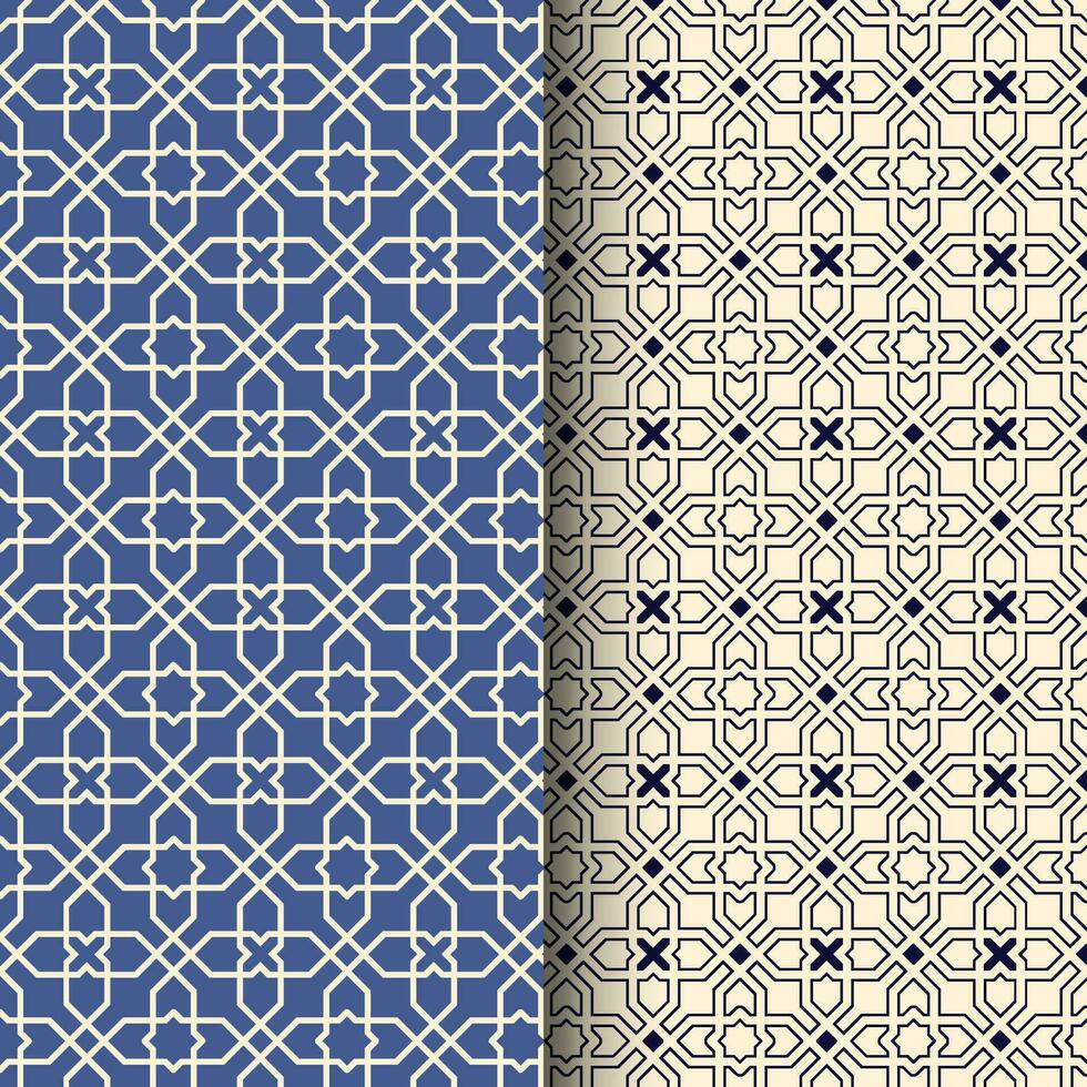 Abstract Islamic arabic seamless geometric pattern vector
