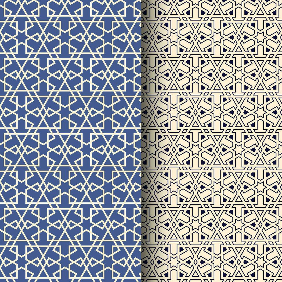 Abstract Islamic arabic seamless geometric pattern vector