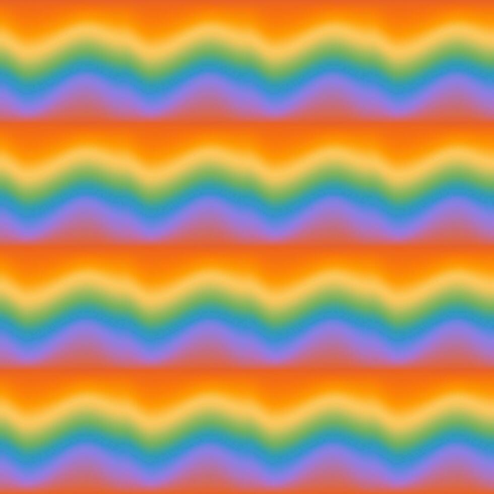Wavy abstract gradient background seamless pattern, unfocused blurred rainbow color backdrop. Mesh vector illustration.
