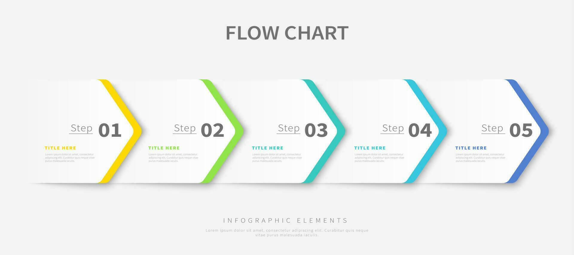 Process flow chart infographic template design, Colourful infographics ...