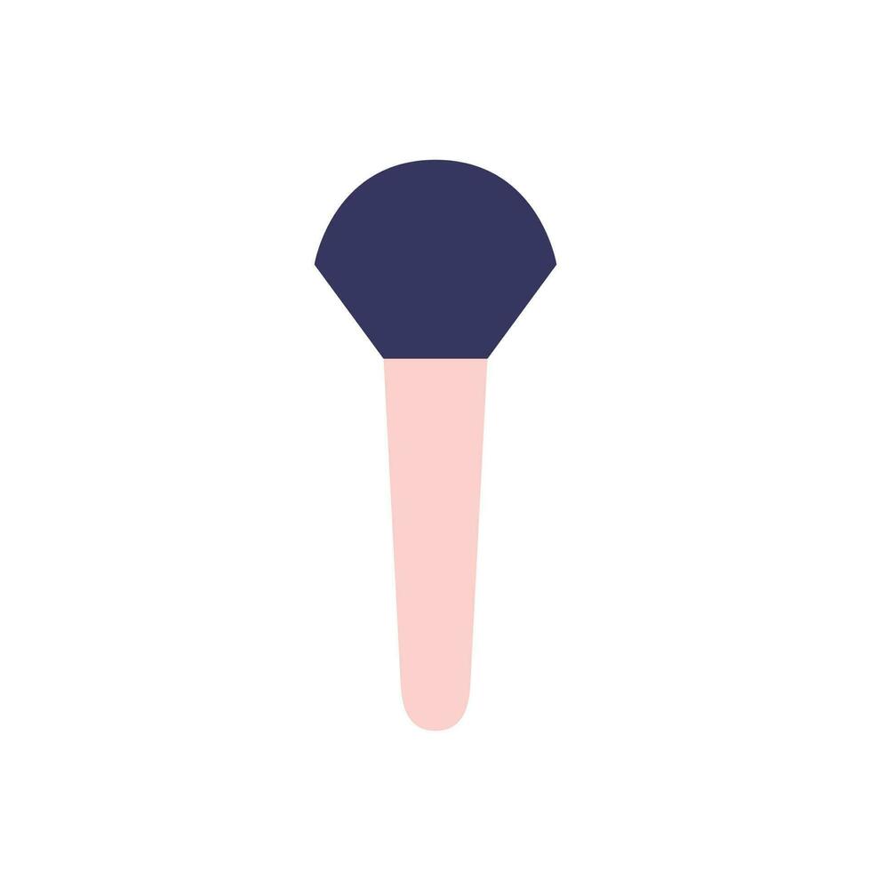 Vector brush for manicure isolated. Flat style make up brush vector illustration