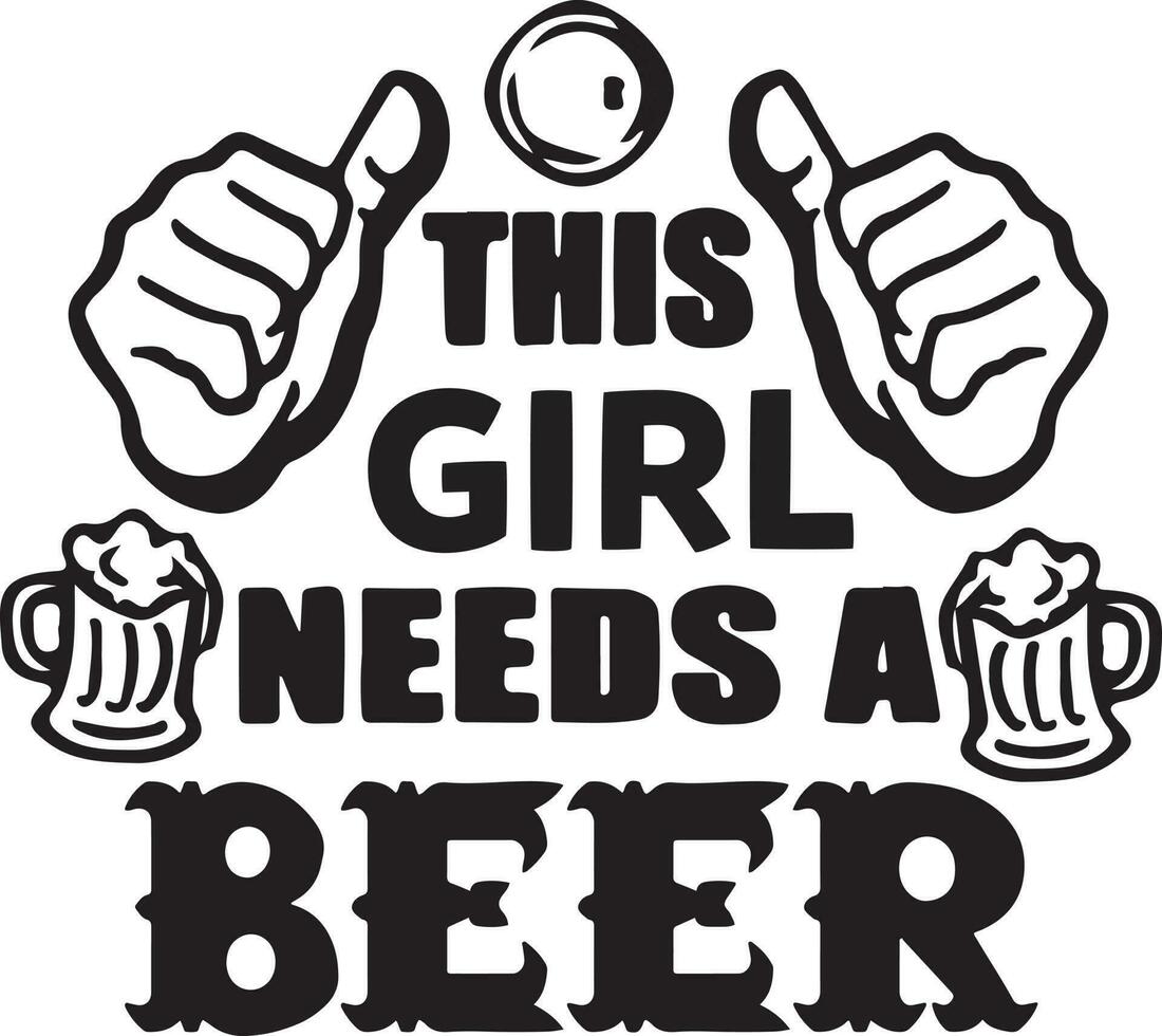 Beer Quotes Vector Design
