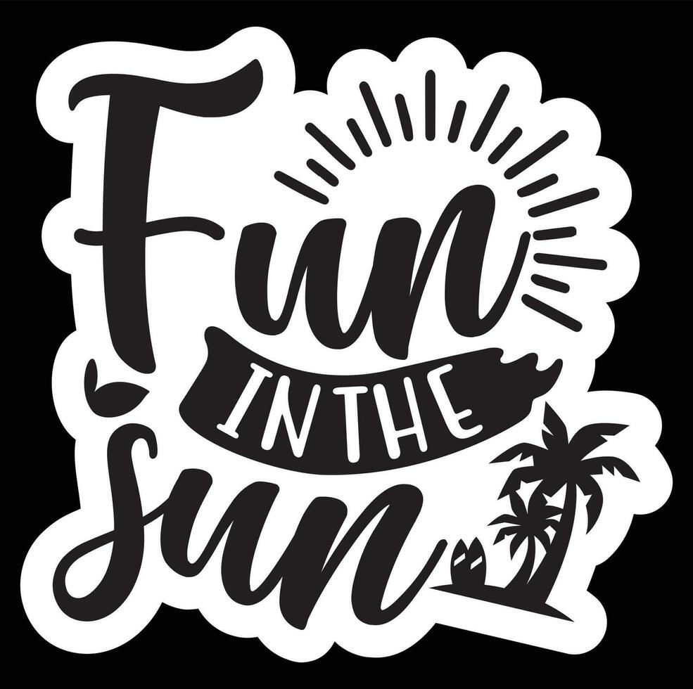 Summer Quotes Vector Design