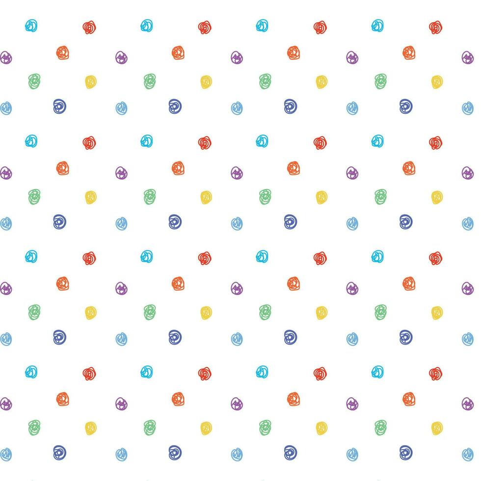 Seamless polka dot pattern. Random polka dots texture. Stylish doodles vector