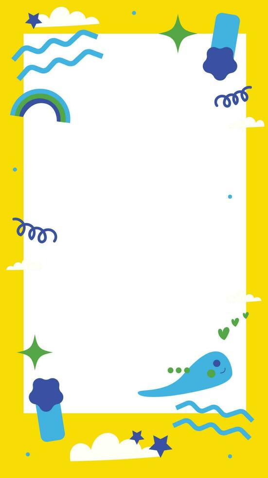 Playful Photo Frame Element vector