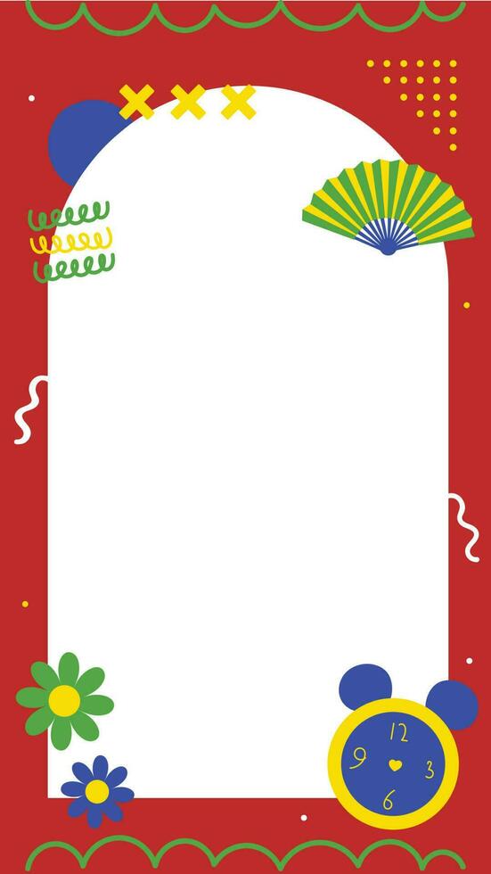 Playful Photo Frame Element vector