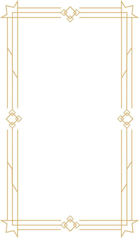 Art Deco Frame Element vector