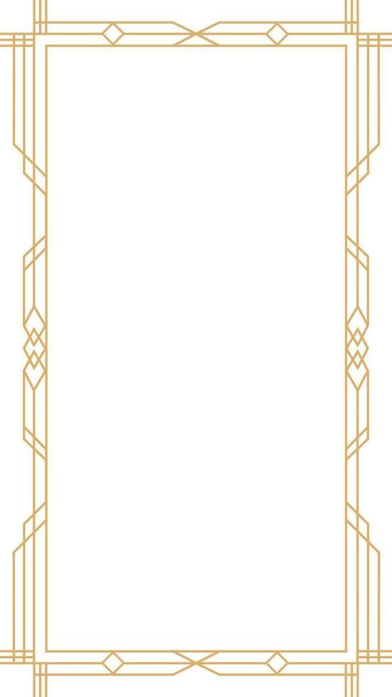 Art Deco Frame Element vector