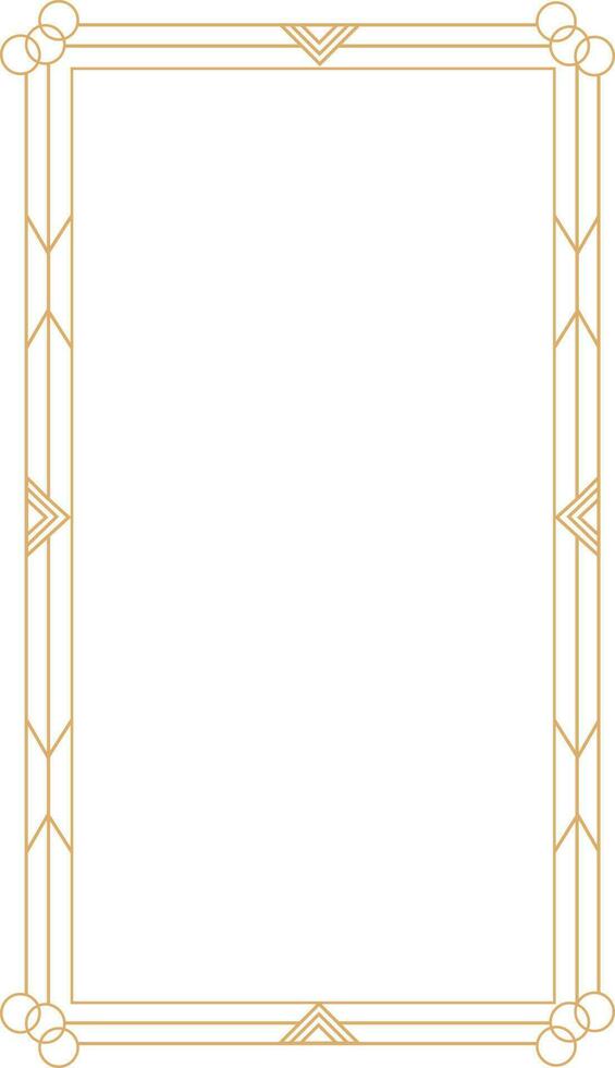 Art Deco Frame Element vector