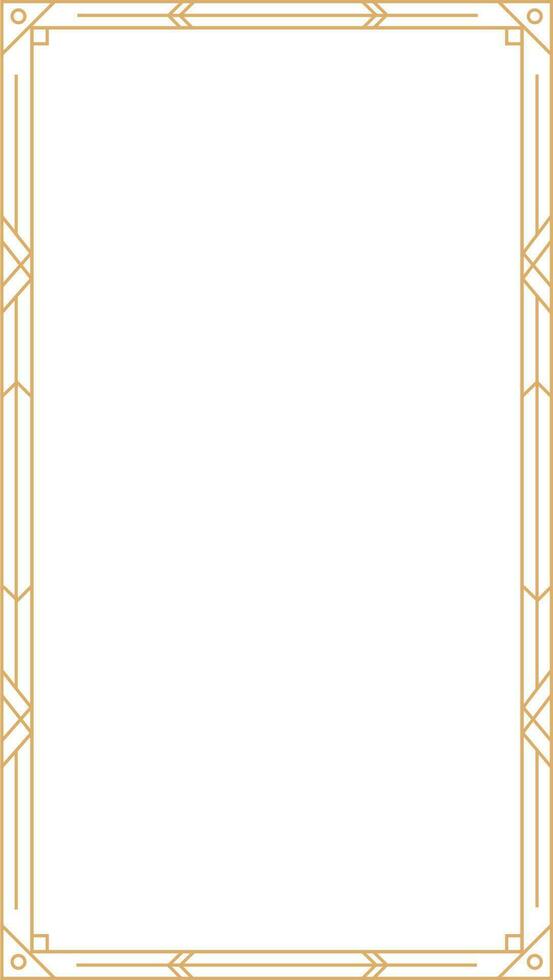 Art Deco Frame Element vector