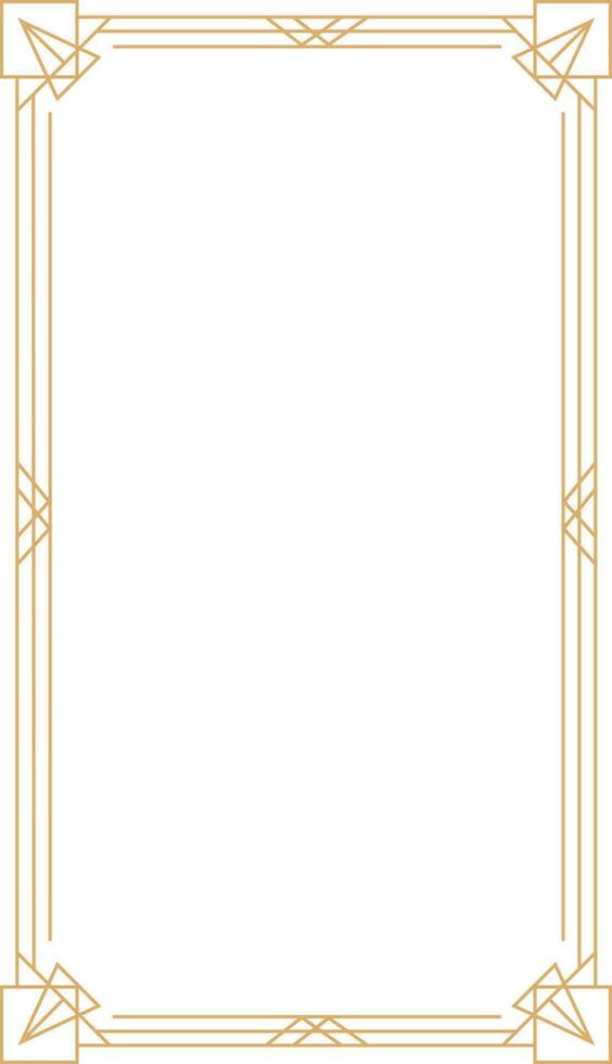 Art Deco Frame Element vector