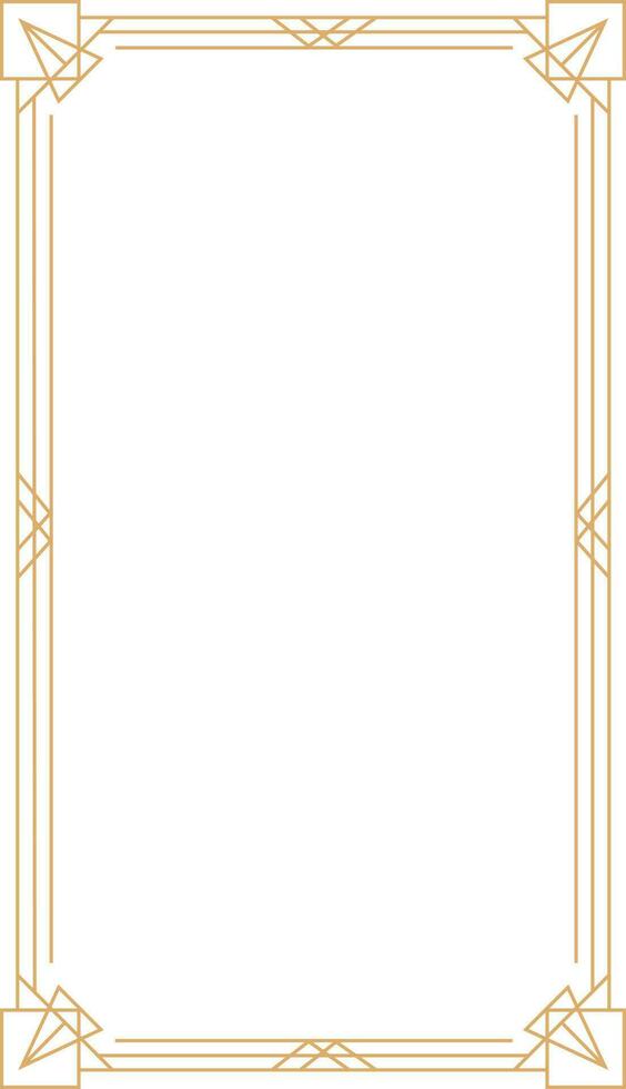 Art Deco Frame Element vector