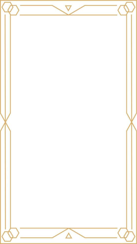 Art Deco Frame Element vector