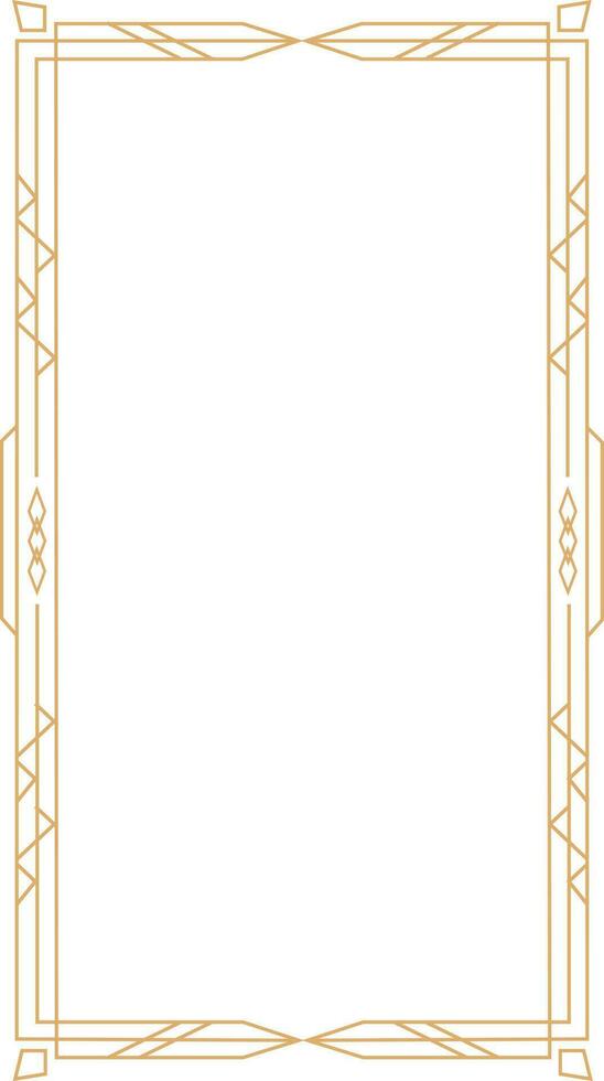 Art Deco Frame Element vector