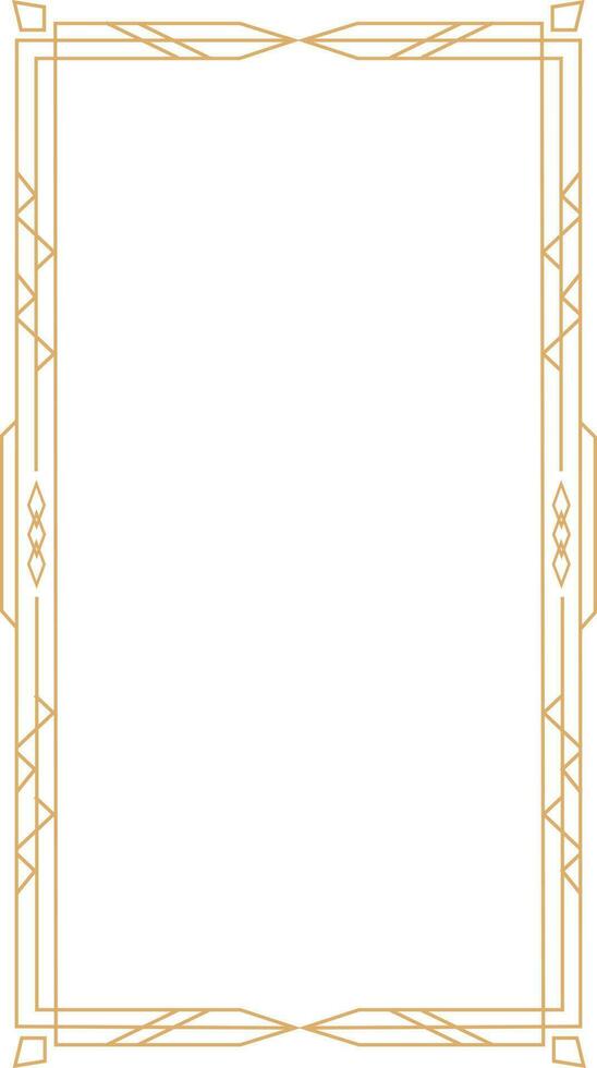 Art Deco Frame Element vector