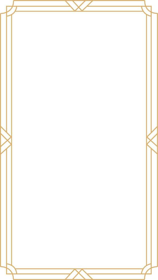 Art Deco Frame Element vector