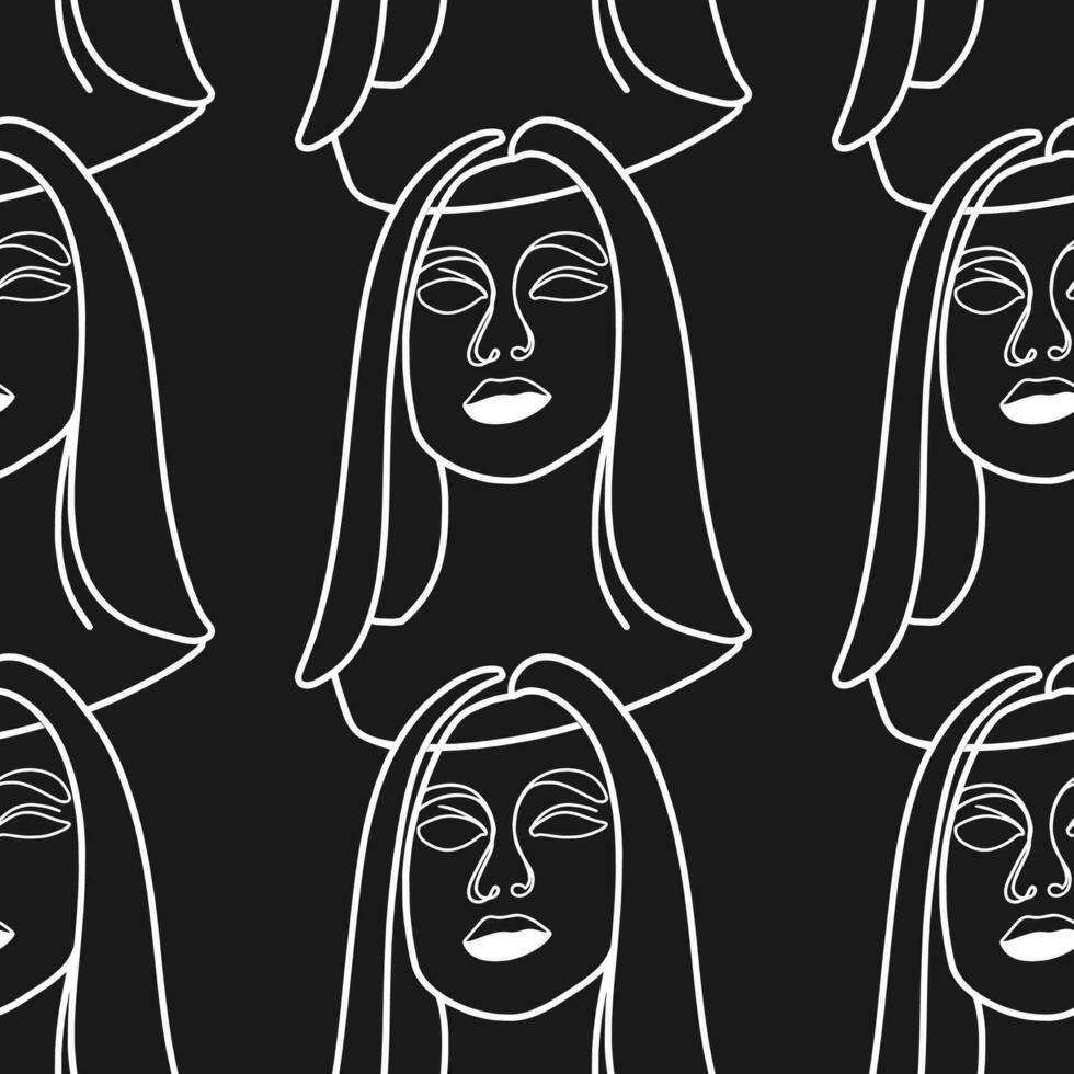 Woman Abstract Silhouette Vector Bundle. Stunning Hand-Drawn Minimalistic Abstract Designs of Faces, Hands, and Shapes