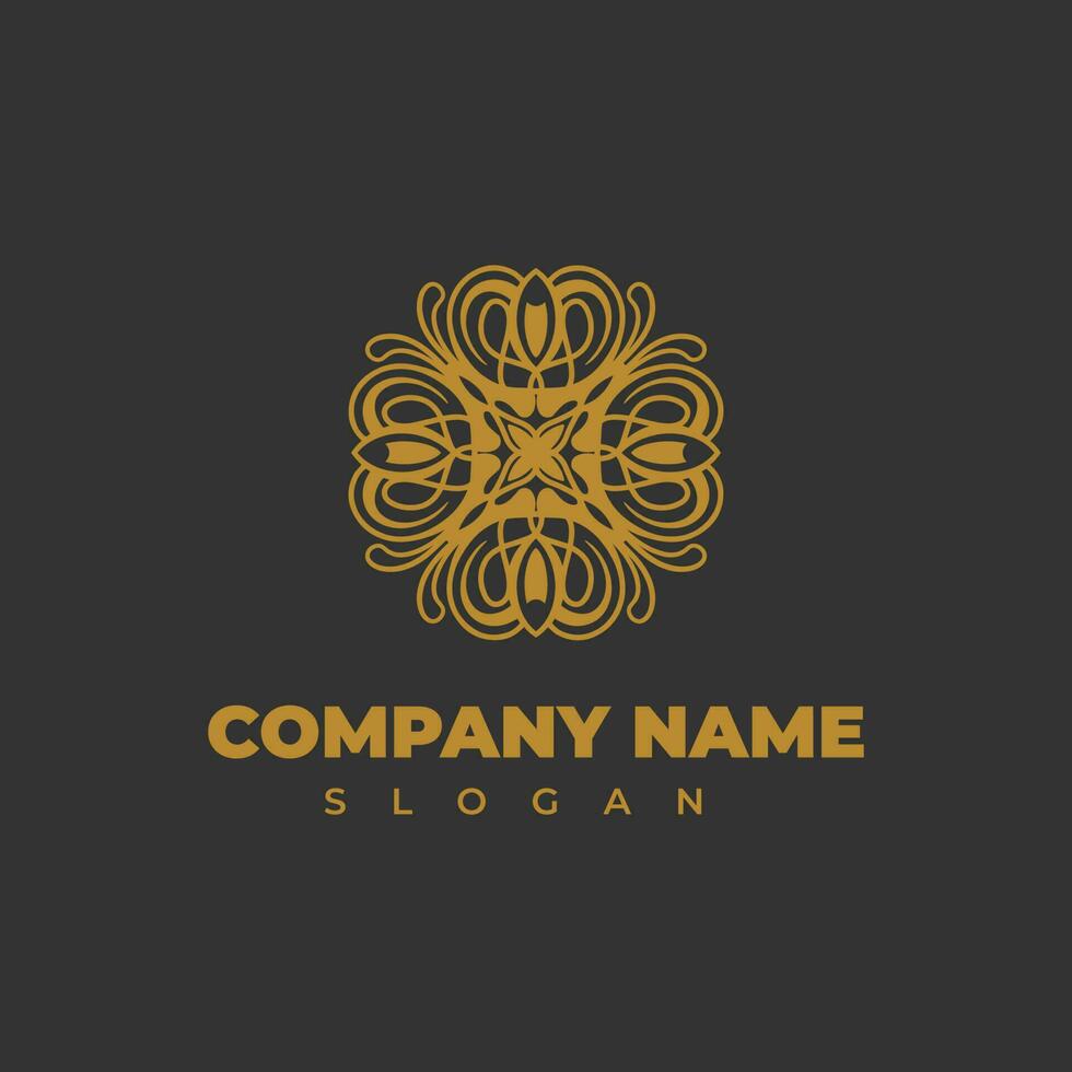 vector organic trending flower logo. Modern Company Logo Template for your business.