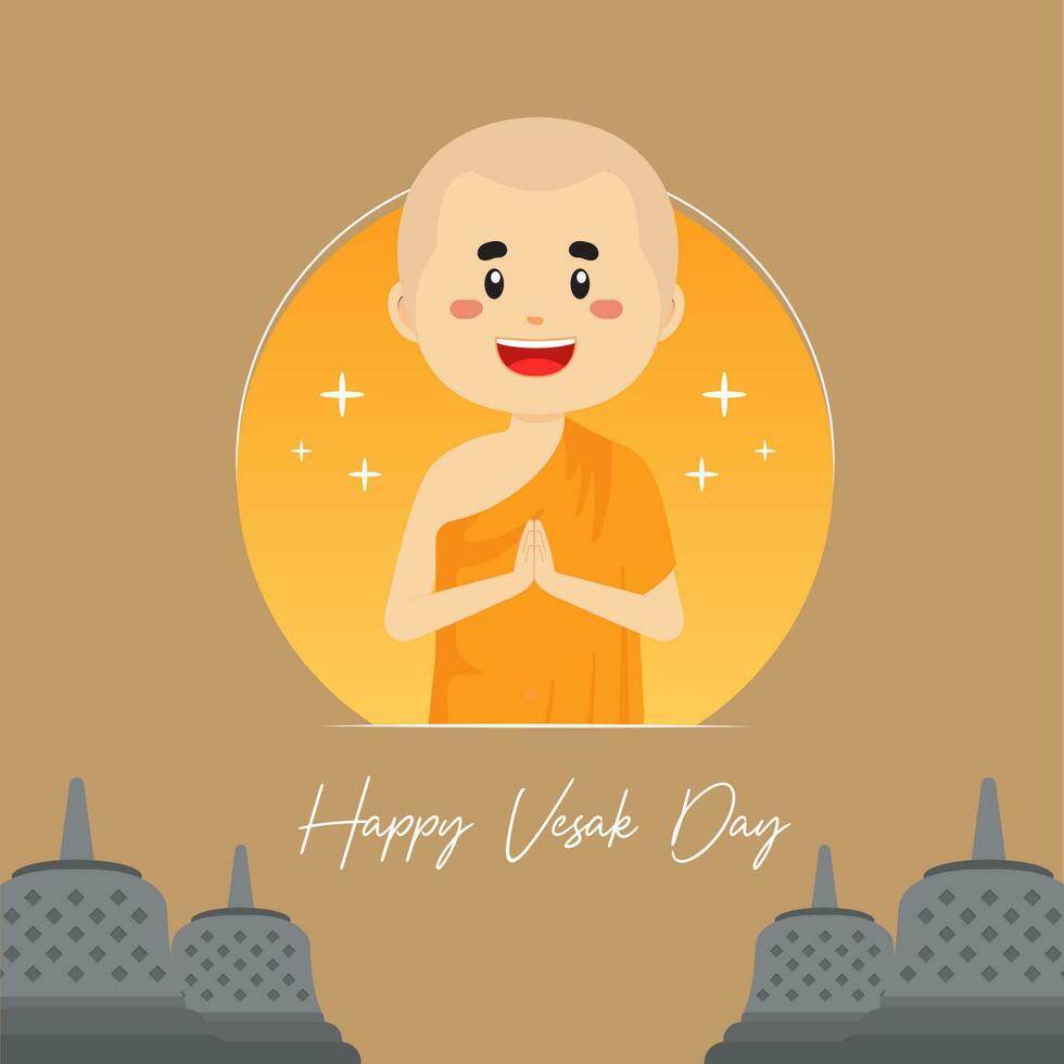 feliz dia de vesak vector