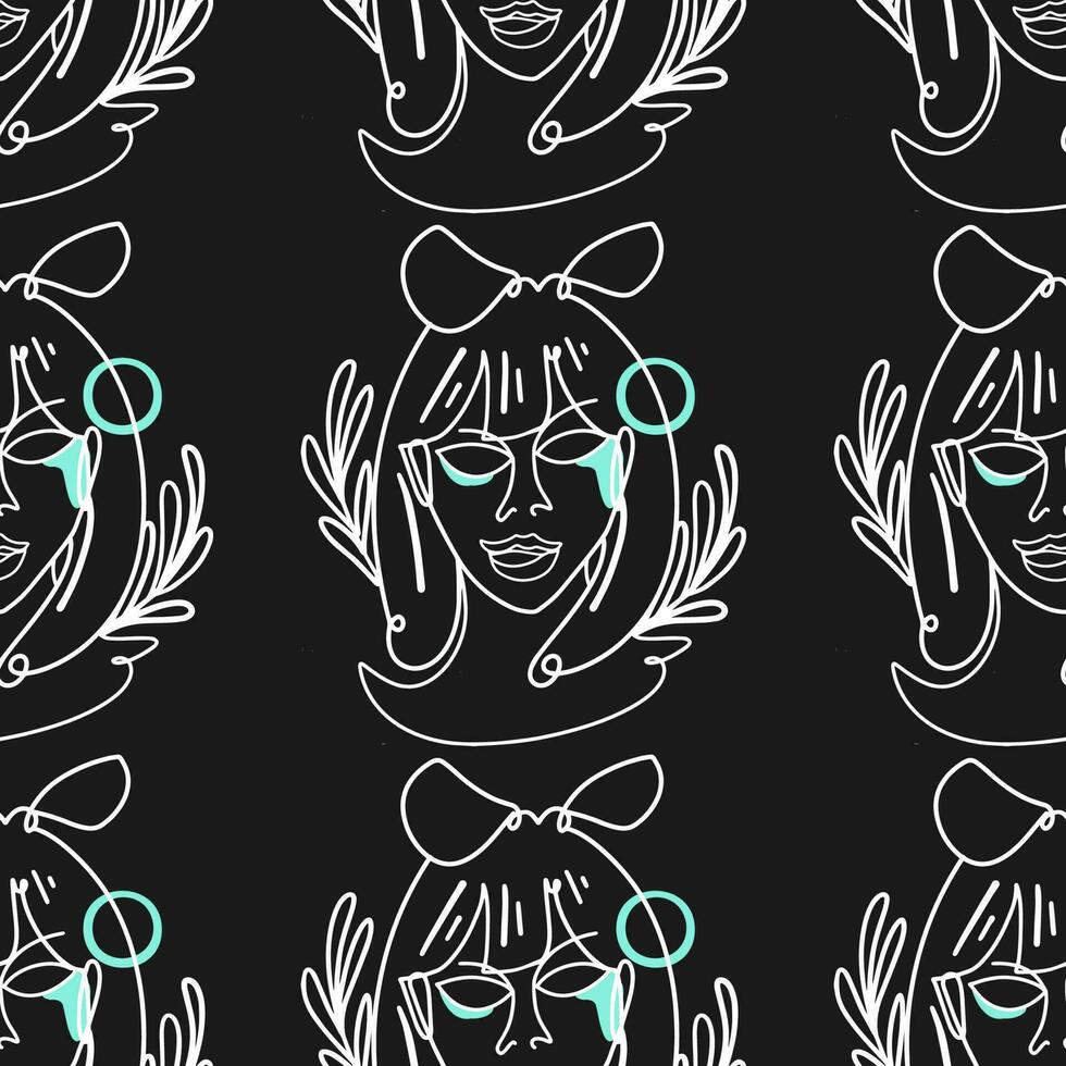 Woman Abstract Silhouette Vector Bundle. Stunning Hand-Drawn Minimalistic Abstract Designs of Faces, Hands, and Shapes