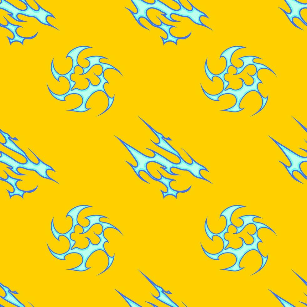 Fiery Cartoon Vectors Trending 2023 with Old School Seamless Patterns