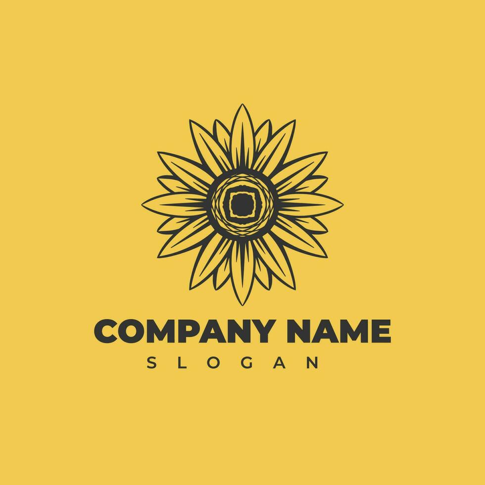 vector organic trending flower logo. Modern Company Logo Template for your business.