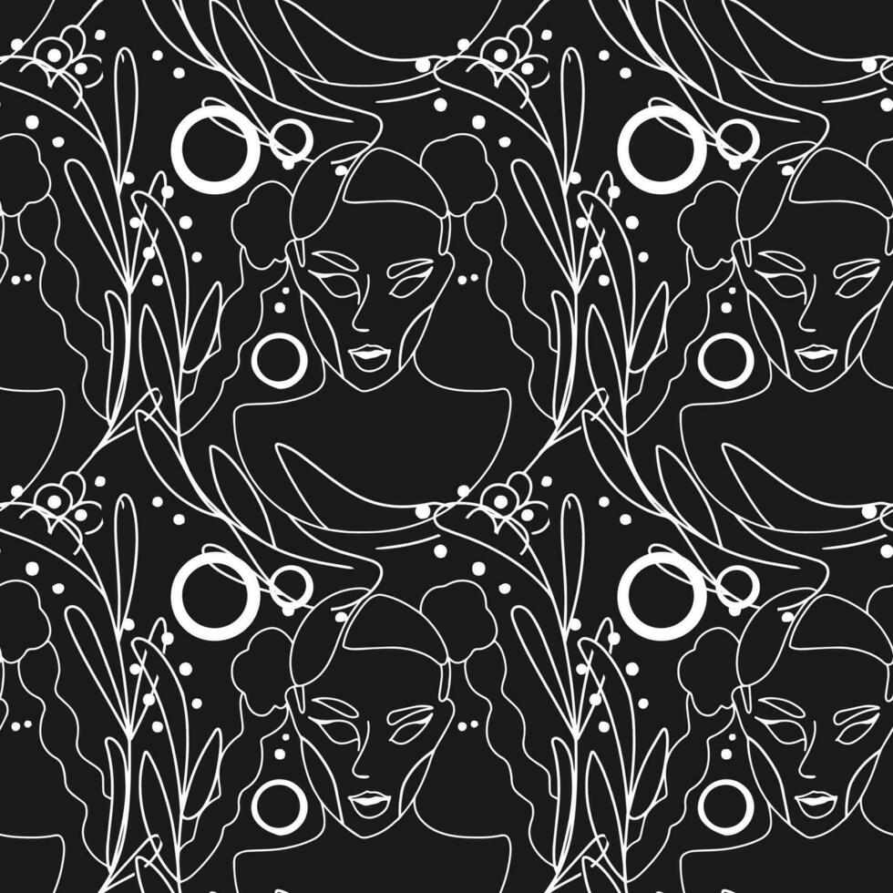 Woman Abstract Silhouette Vector Bundle. Stunning Hand-Drawn Minimalistic Abstract Designs of Faces, Hands, and Shapes