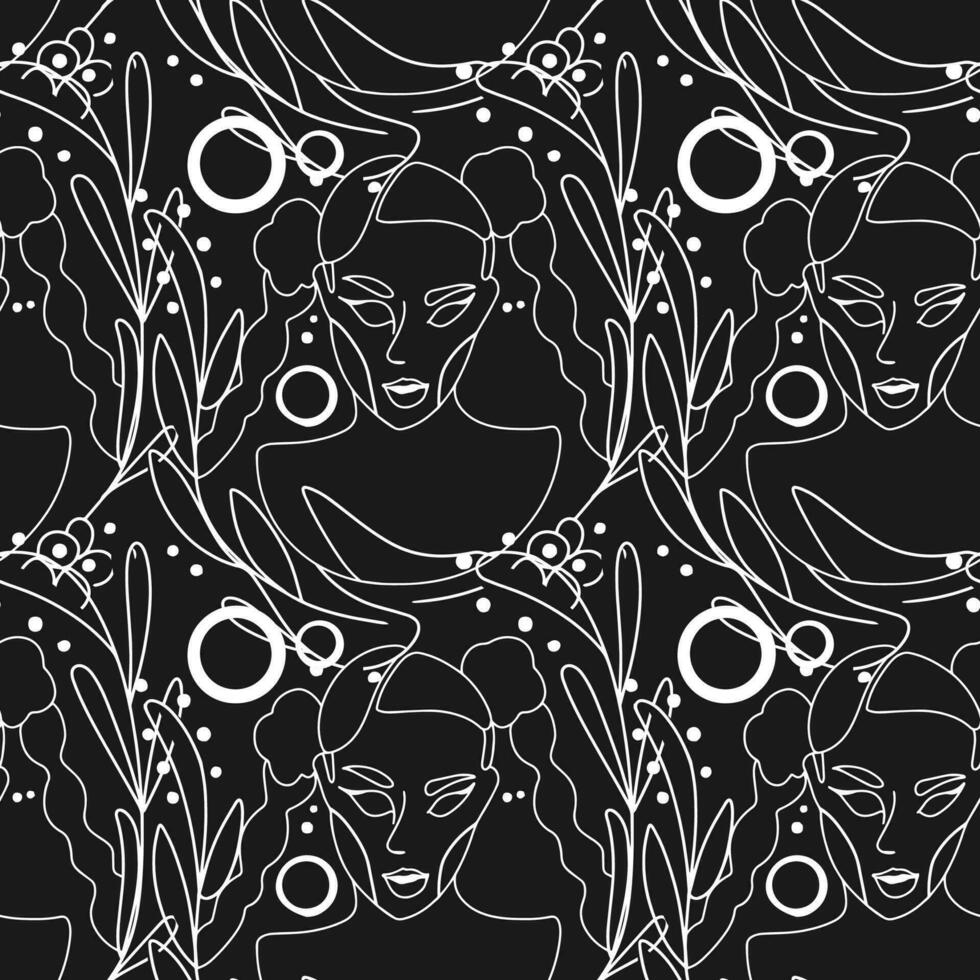 Woman Abstract Silhouette Vector Bundle. Stunning Hand-Drawn Minimalistic Abstract Designs of Faces, Hands, and Shapes