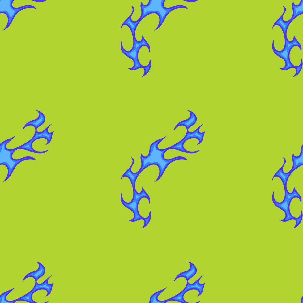 Fiery Cartoon Vectors Trending 2023 with Old School Seamless Patterns