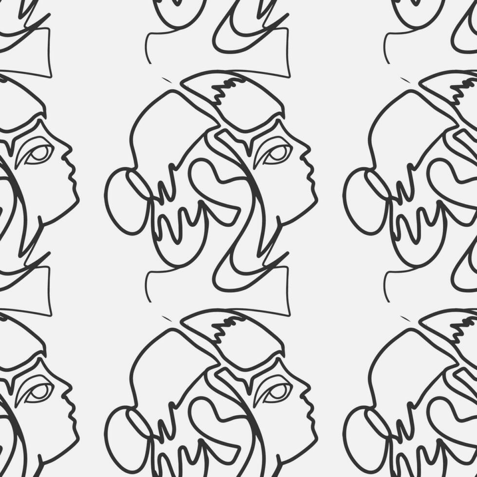 Woman Abstract Silhouette Vector Bundle. Stunning Hand-Drawn Minimalistic Abstract Designs of Faces, Hands, and Shapes