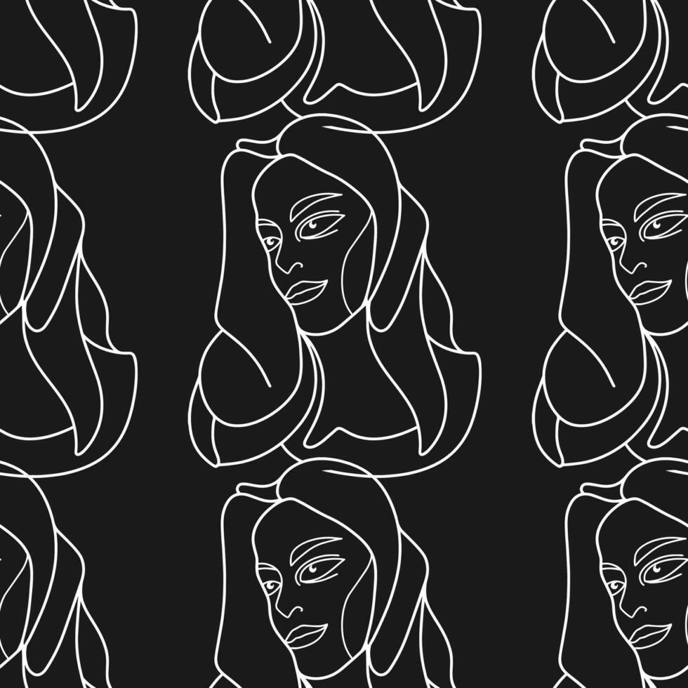 Woman Abstract Silhouette Vector Bundle. Stunning Hand-Drawn Minimalistic Abstract Designs of Faces, Hands, and Shapes