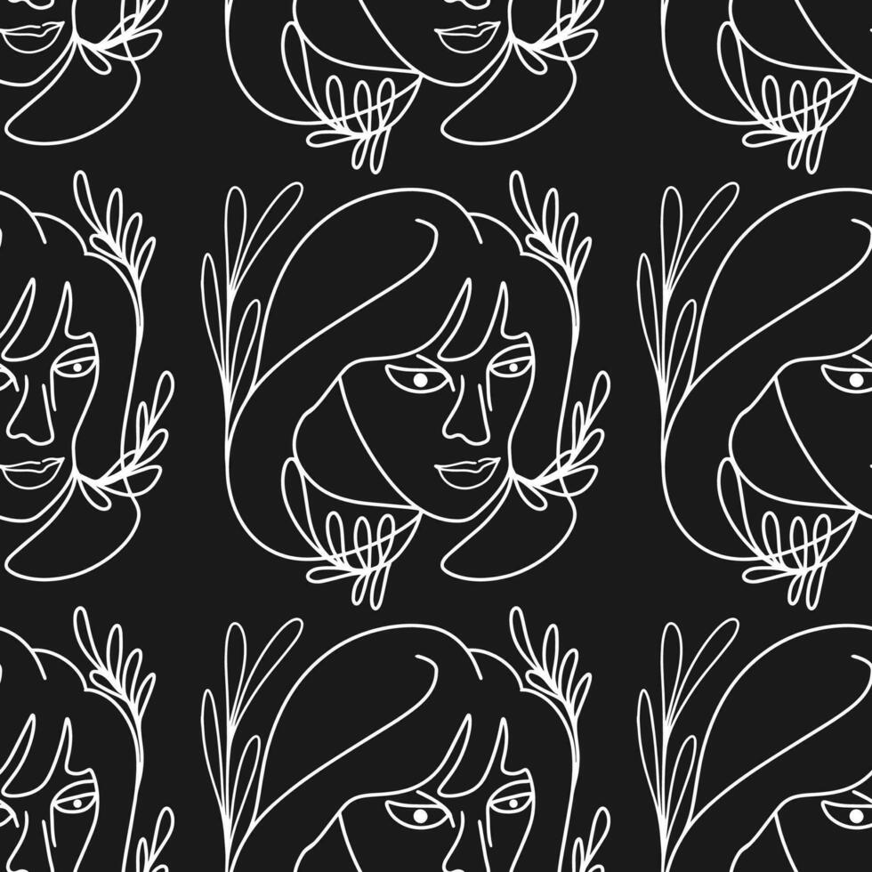 Woman Abstract Silhouette Vector Bundle. Stunning Hand-Drawn Minimalistic Abstract Designs of Faces, Hands, and Shapes