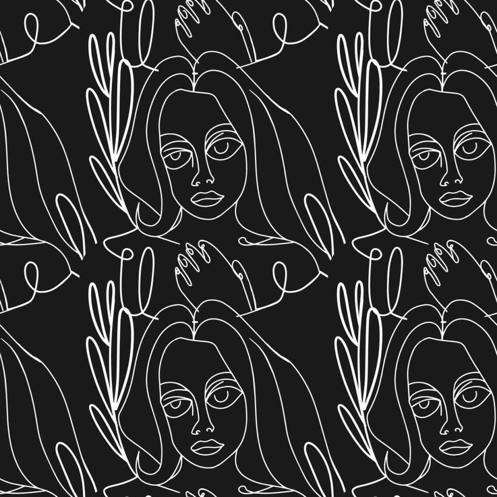 Woman Abstract Silhouette Vector Bundle. Stunning Hand-Drawn Minimalistic Abstract Designs of Faces, Hands, and Shapes