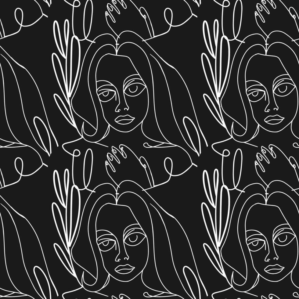 Woman Abstract Silhouette Vector Bundle. Stunning Hand-Drawn Minimalistic Abstract Designs of Faces, Hands, and Shapes