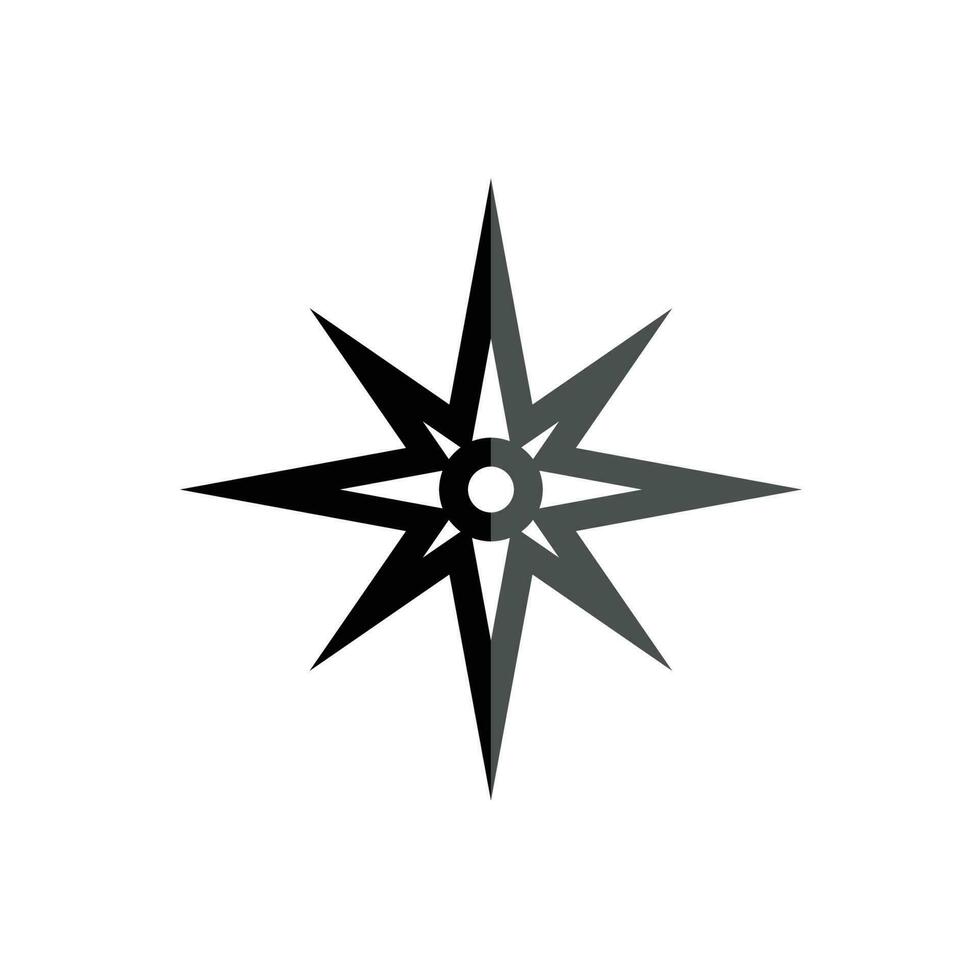 Brújula logo vector al aire libre triángulo flecha tecnología navegador
