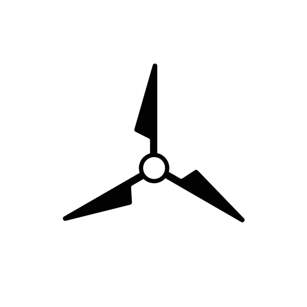 windmill logo vector energy air conditioning technology
