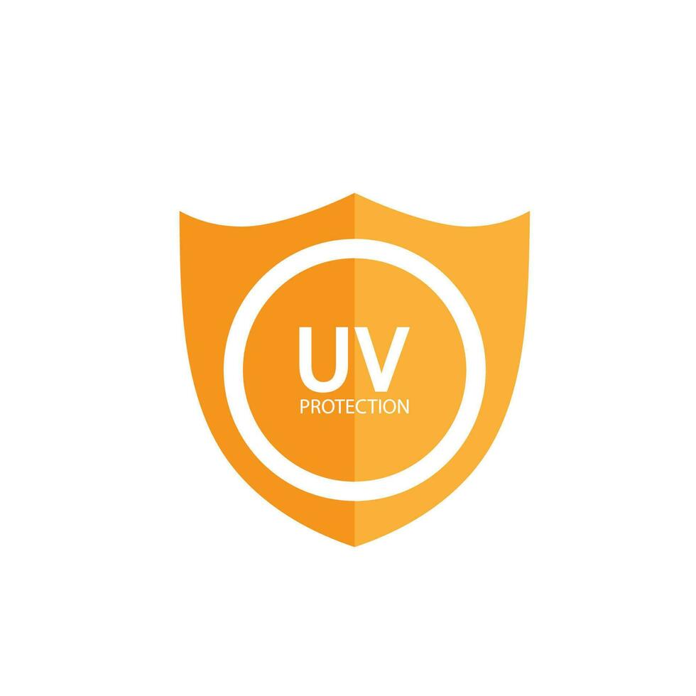 uv proteccion logo solar crema luz de sol bloqueador solar vector