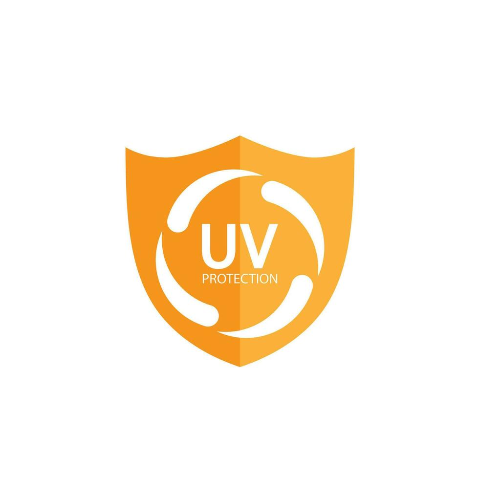 uv protection logo solar cream sunlight sunblock vector
