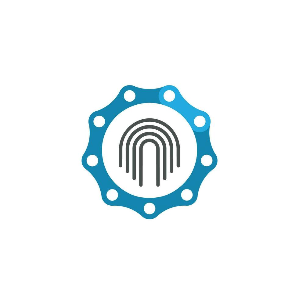 chain security logo technology vector design tech