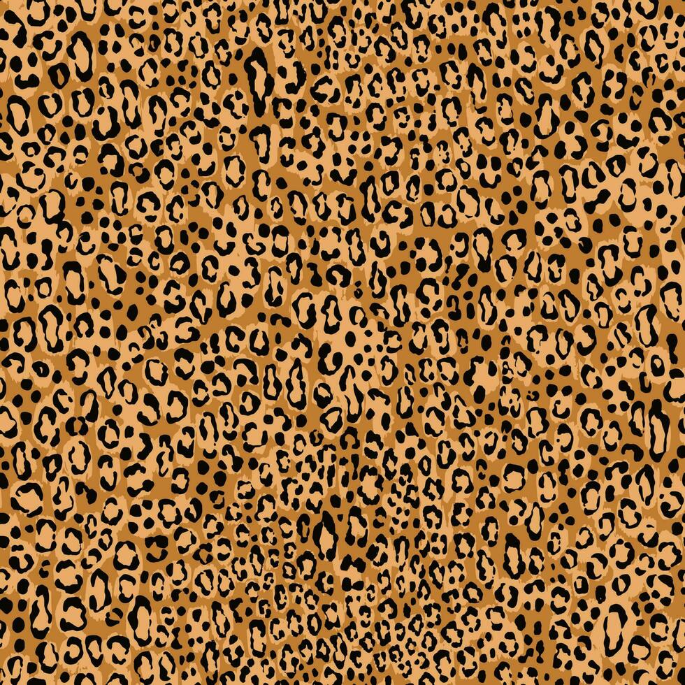Seamless jaguar, leopard, cheetah, panther skin pattern. Animal background with small spots vector