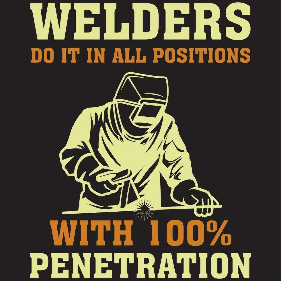 funny Welders gift T Shirts vector