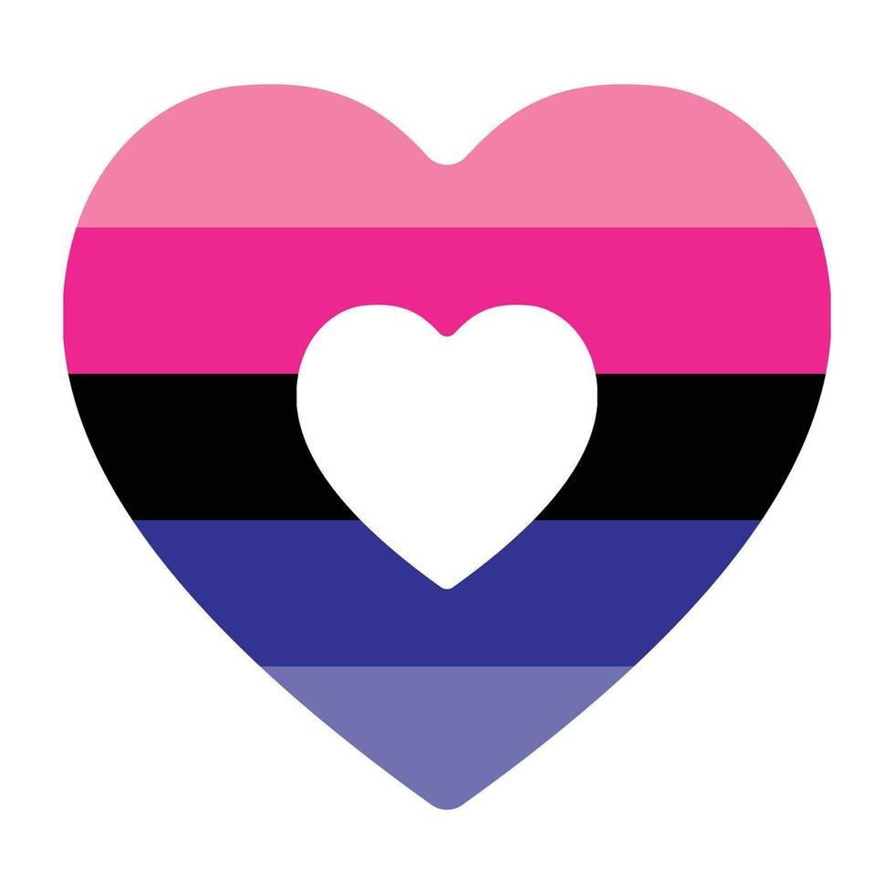 Omnisexual Pride Flag. LGBTQ flag vector
