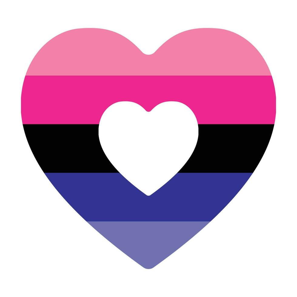 Omnisexual Pride Flag. LGBTQ flag vector