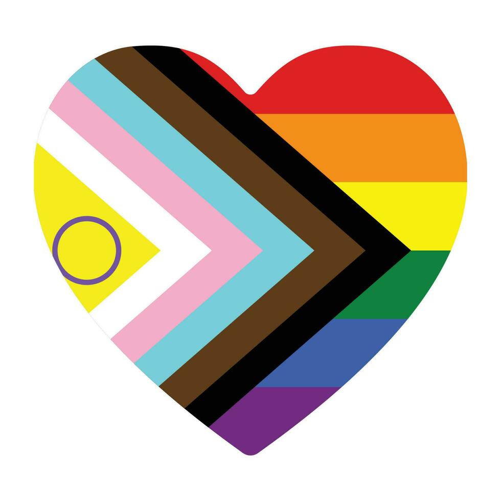 intersexual Progreso orgullo bandera. nuevo lgbtq orgullo bandera. intersexual Progreso orgullo bandera vector